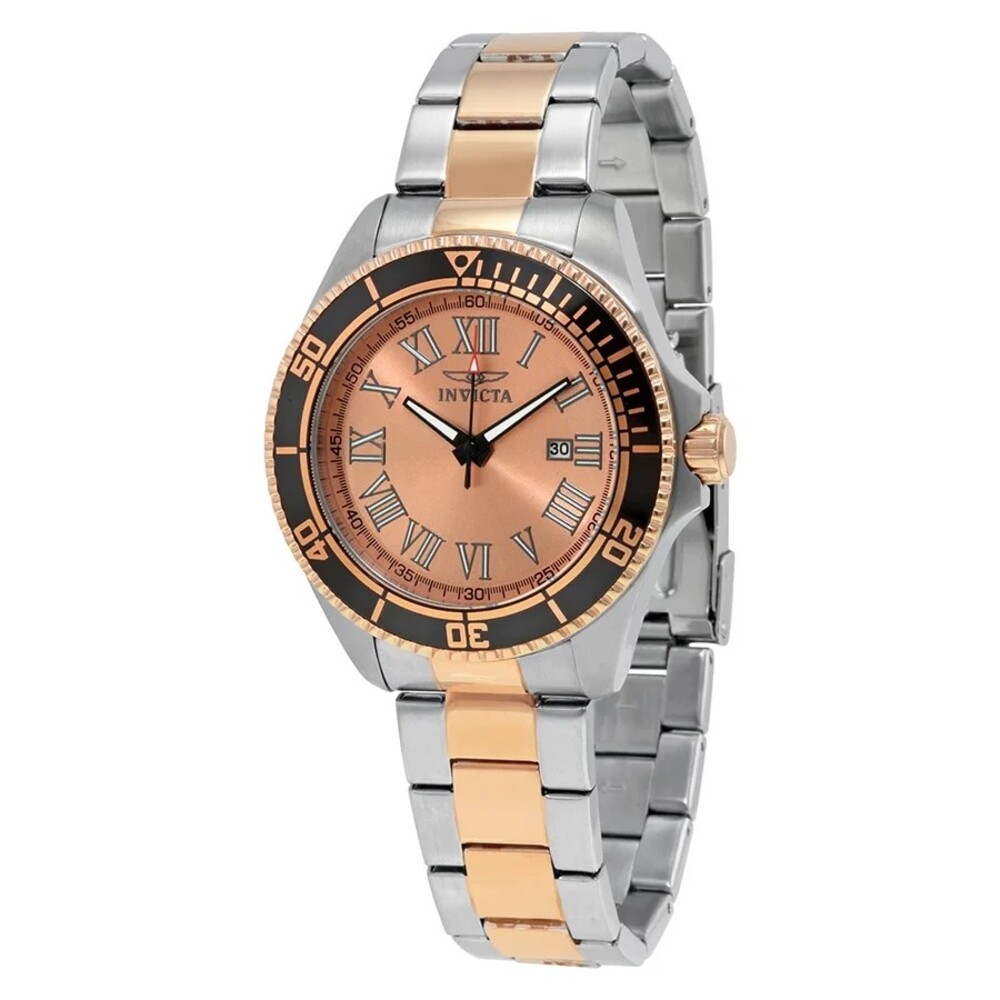 Invicta Pro Diver Rose Dial Two-tone Men's Watch 15001